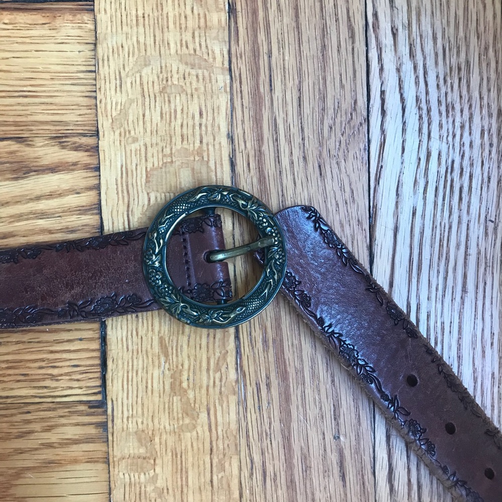 Leather Fossil Belt - Medium